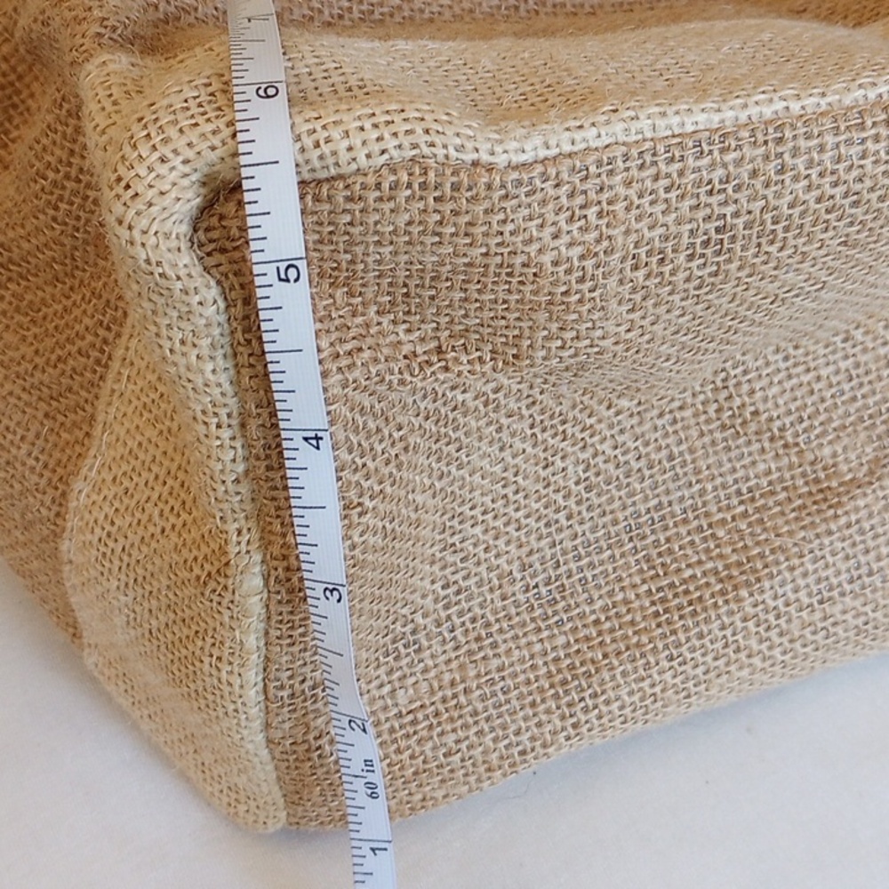 *50off3* 2 Shopping Tote Bags Trader Joe's Mini Burlap Vanity Fair - Picture 11 of 13